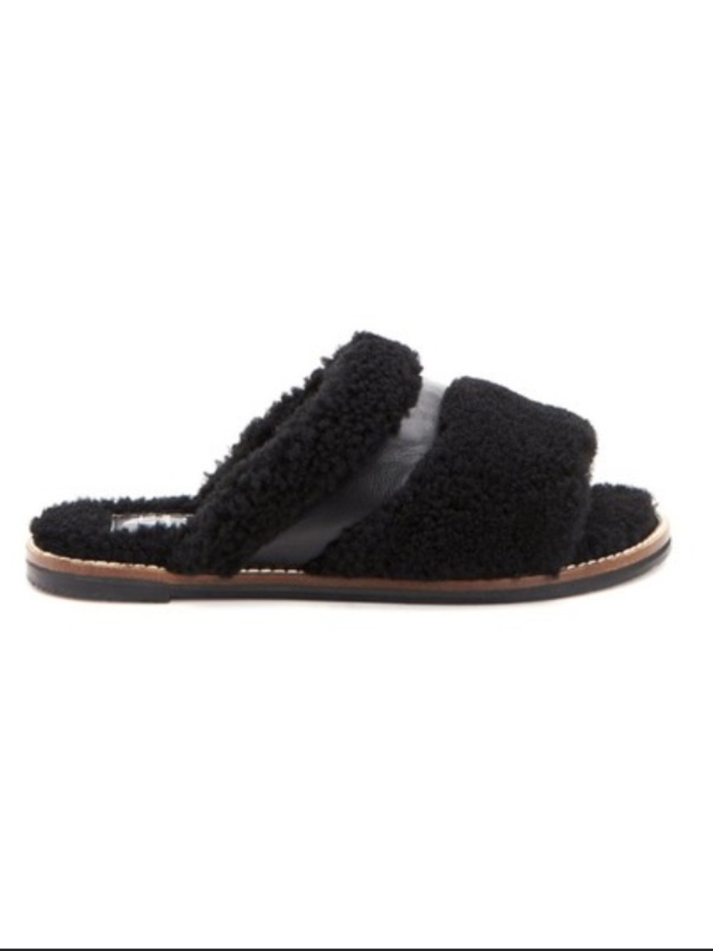 AQUATALIA Italy Alina Shearling & Leather
Slides Size 7